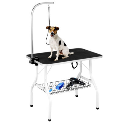 39'' H x 35.9'' W x 24'' D Foldable Dog Folding Grooming Table
