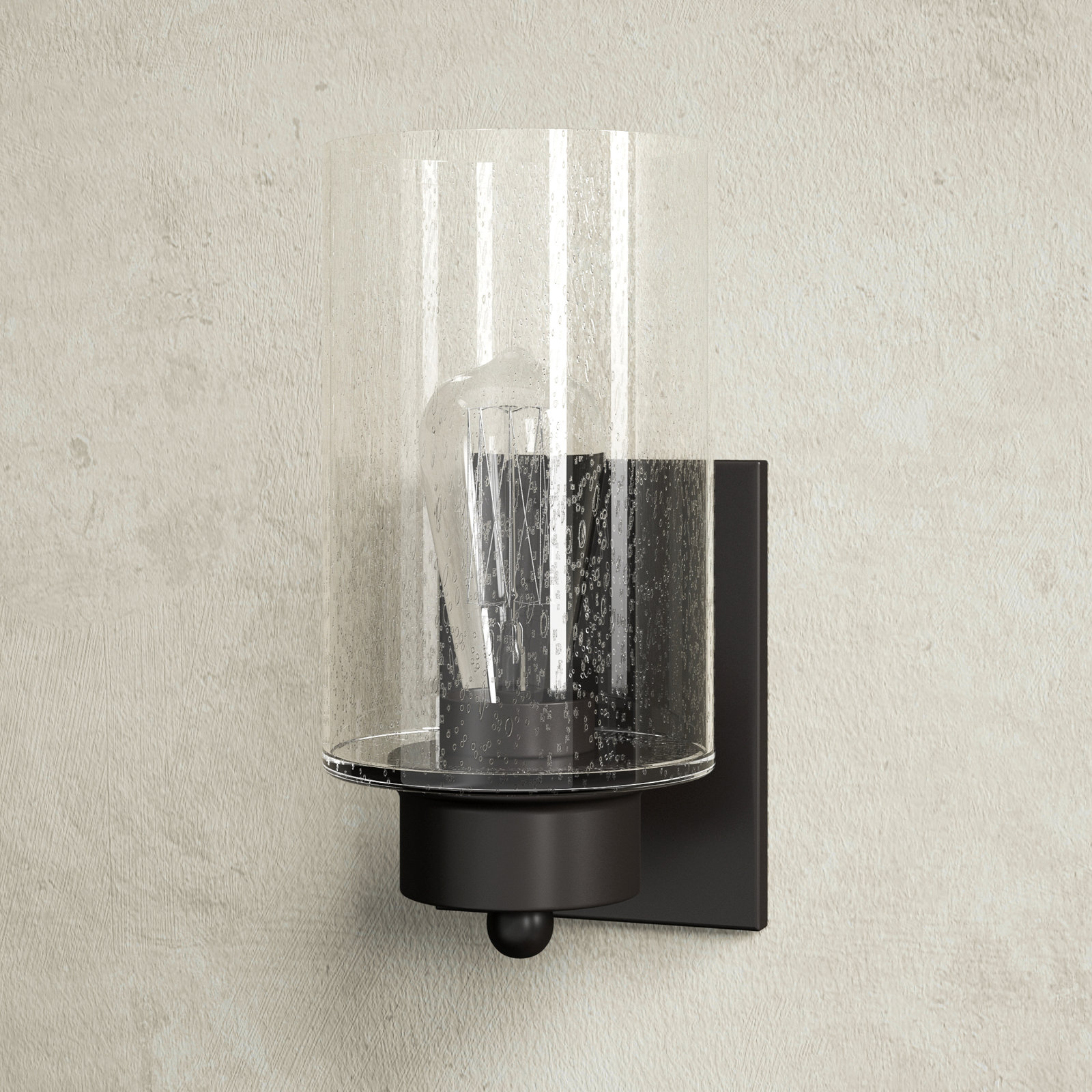 Colada Single Light Dimmable Armed Sconce, Oil Rubbed Bronze