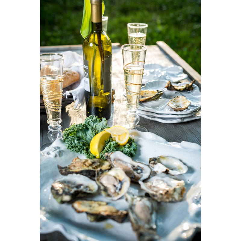Fleur De Lis Oyster 9.5" Dinner Plate