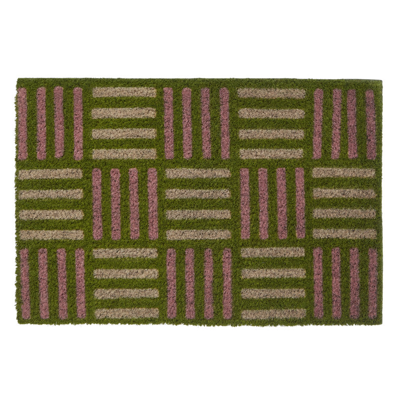 Drumahiskey Non-Slip Striped Doormat