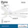 52" Dyno 5 - Blade Standard Ceiling Fan with Remote Control and Light Kit Included