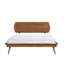 Lit plateforme grand style champêtre avec meubles de chambre à coucher en bois-871770485