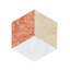 Marbre hexagonal à jet d'eau, marbre naturel, pour plancher et mur, carrelage en marbre poli, pierre naturelle, marbre véritable, marbre véritable, 1 boîte de 12 pièces-117041652