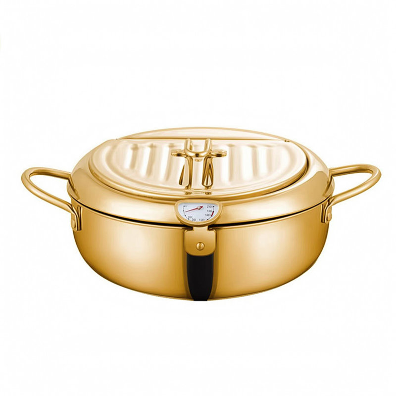 Fryer Pot Stainless Steel Non-Stick Frying Pan