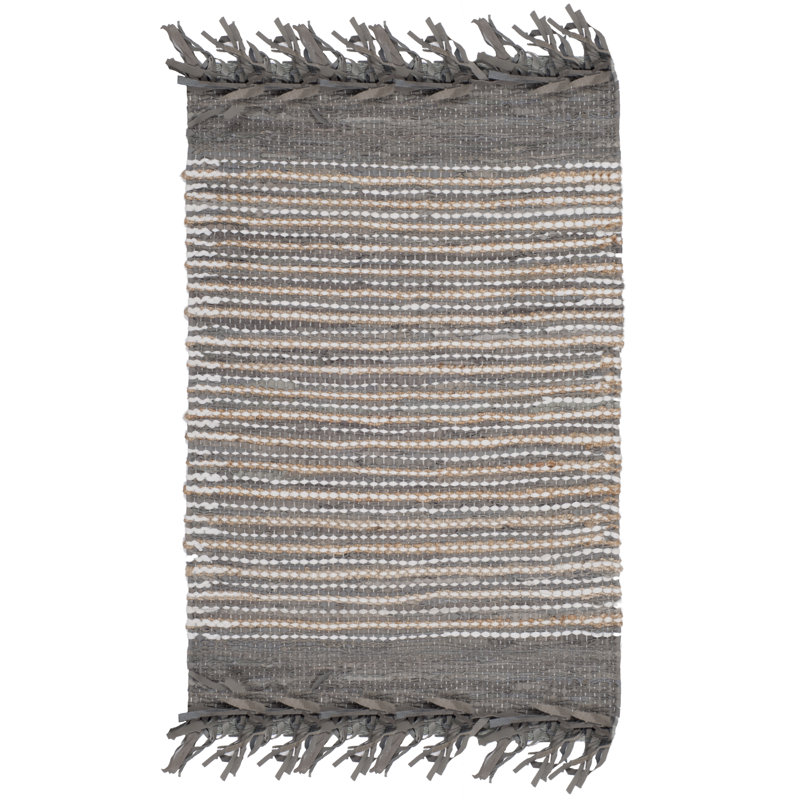 Tapis en coton tissé à la main Exley Vintage, Rectangle 4pi x 6 pi