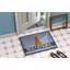 Épagneul welcome 27 po x 18 po tapis de porte extérieur antidérapant-32010565