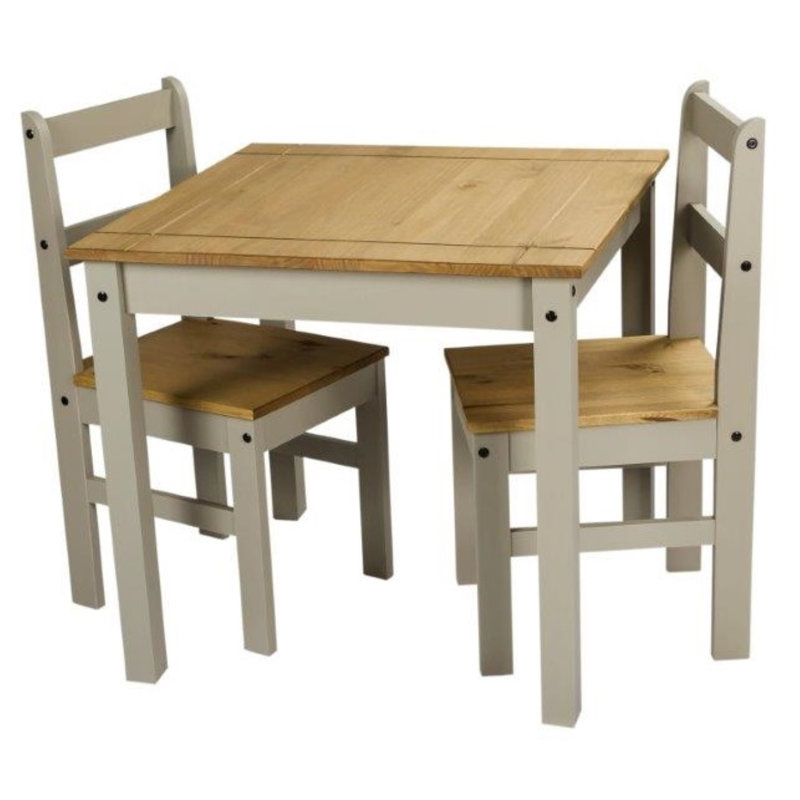 Palmea 2 - Person Dining Set, Grey, Grey