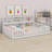 Floor Bed With Side Bookcase,Shelves,Guardrails-1113911813