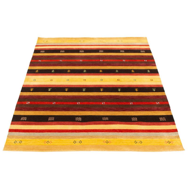Tapis multicolore Helbe Gabbeh 6 pi 3 po x 9 pi 1 po