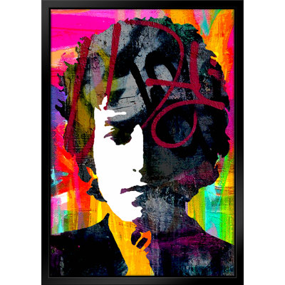 Dylan II Pop Art-Giclee on Canvas with Float Frame Vertical