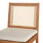 Tabourets de bar en bois d'acacia durable avec dossiers tissés et coussins moelleux pour les patios-1590011763