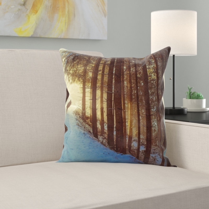 Housse et insert de coussin carré d'hiver