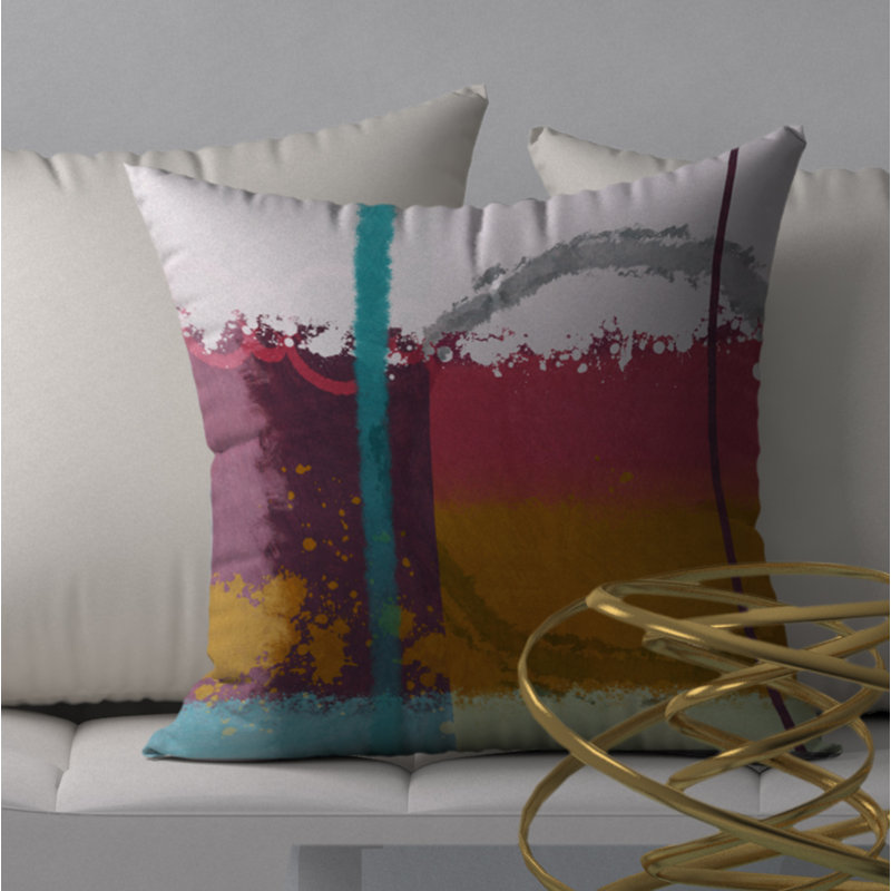 Reversible Throw Pillow, 18" x 18"