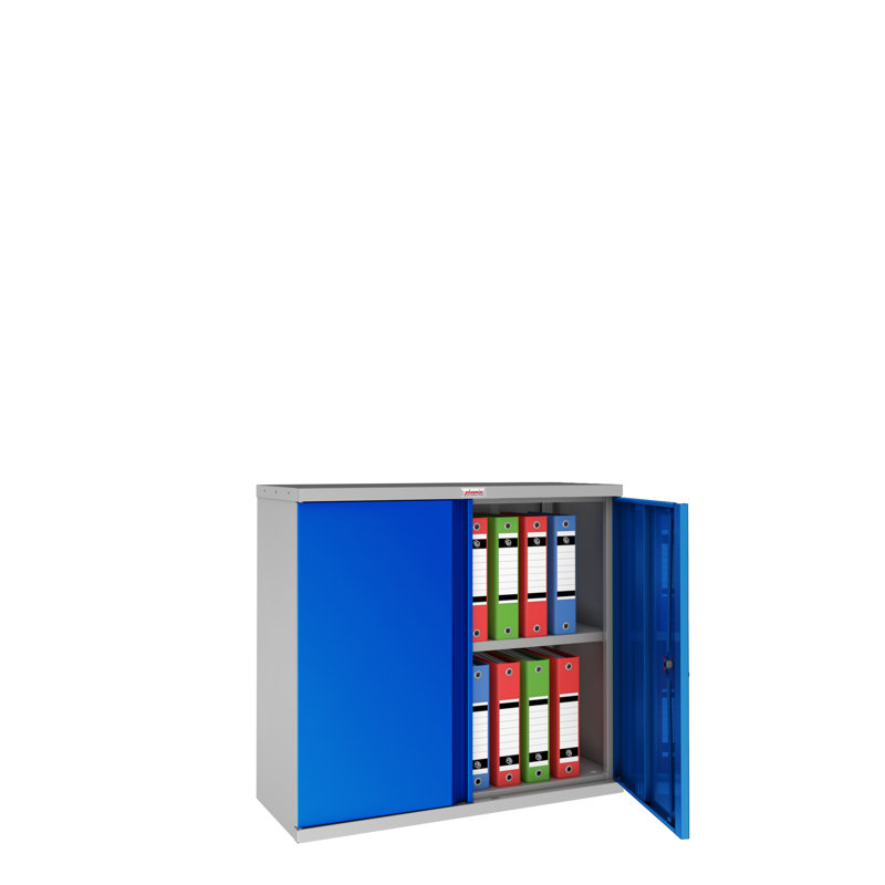 91.5cm Wide Steel File Cabinet, Blue