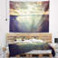 Tapisserie paysage marin foncé avec ciel nuageux-28507595