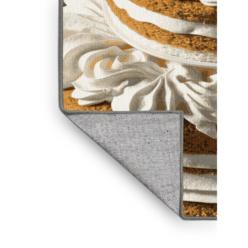  Tapis lavable à la vanille, Rectangulaire 8 pi x 10 pi