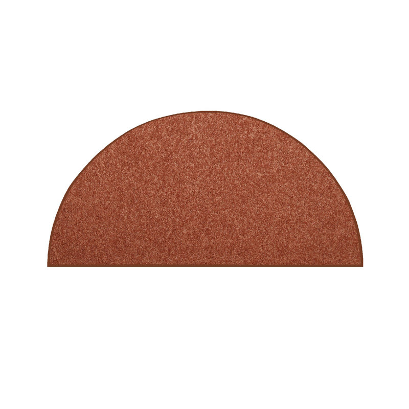 Tapis brun Mellott, Demi-cercle 48 po x 96 po