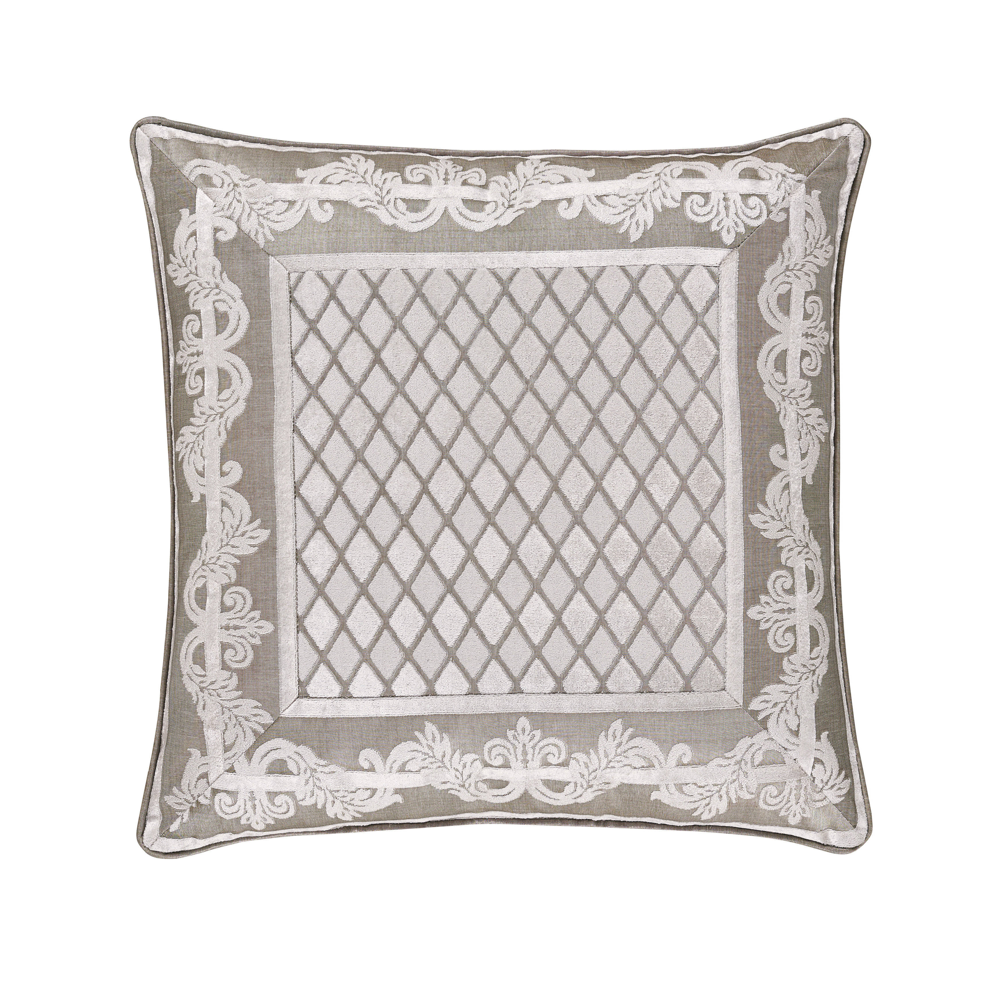 Tufted Trellis Decorative Square Throw Pillow, 20 x 20