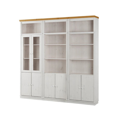 Demaurie 223cm H x 296cm W Library Bookcase