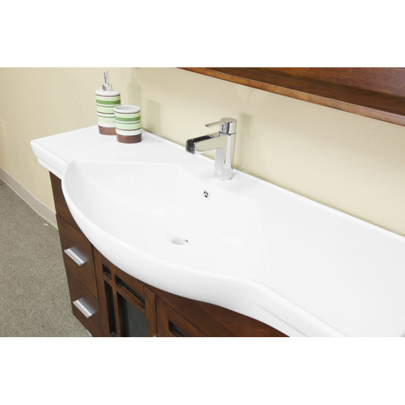 Ensemble de meuble-lavabo simple 48 po Locksly, Bois médium