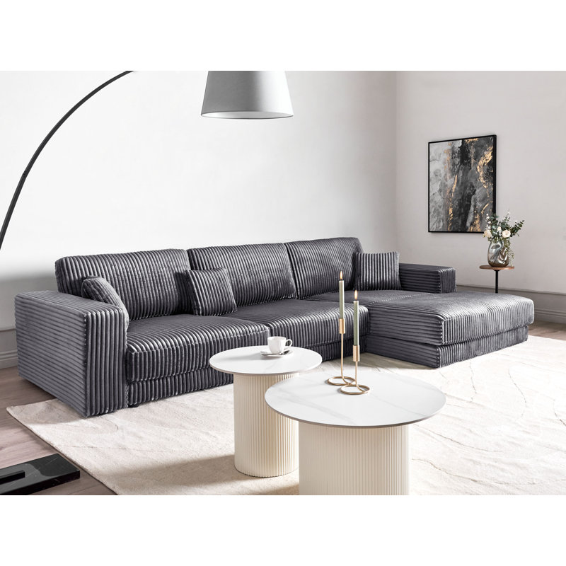 Deener 4 Seater Sofa & Chaise, Right Hand Facing