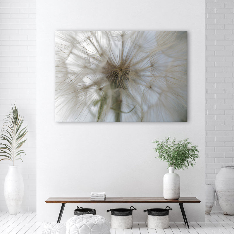 Dandelion Plants Nature - No Frame Print on Canvas, 70cm H x 100cm W