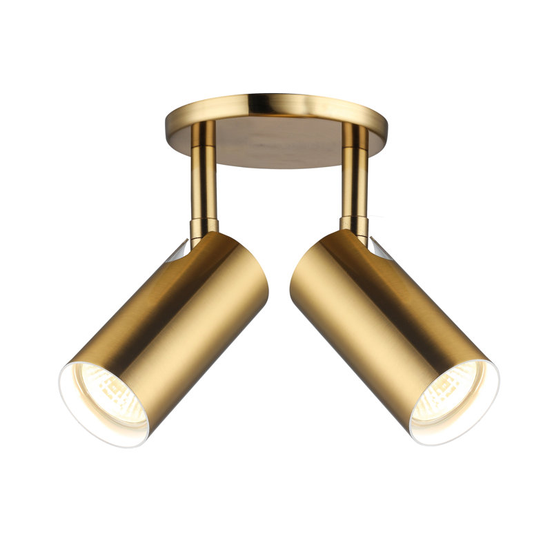 Stanly 2 Light Spotlight, Aged Brass
