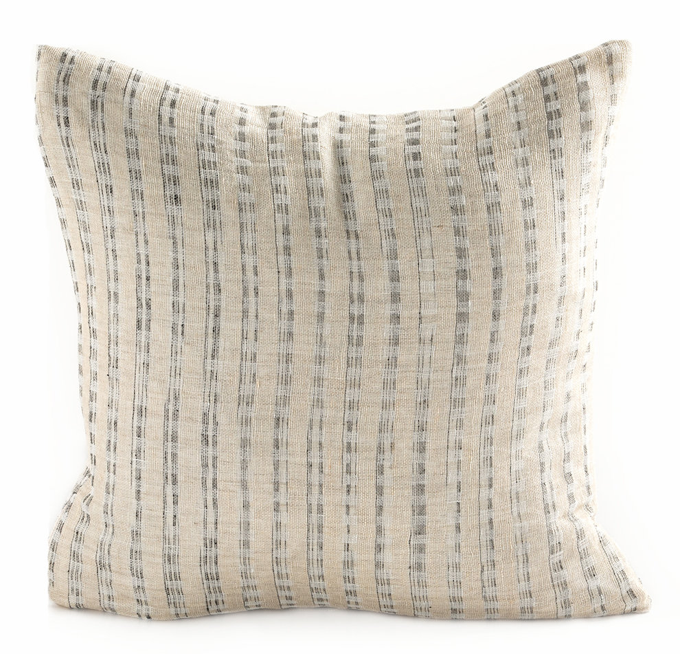 Woven Pillows Square Linen Pillow Cover & Insert Fibre by Auskin
