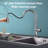 Kitchen Faucet With Pull-Down Sprayer, Stainless Steel Single-Handle Kitchen Sink Faucet With Deck For Rvs, Farmhouses, Laundry Sinks-114398729