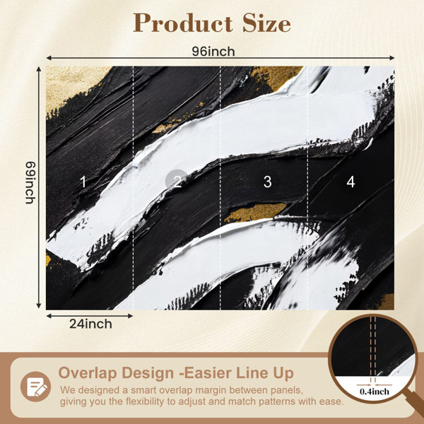 Latitude Run® Wall Mural Peel and Stick Wallpaper Abstract Graffiti ...
