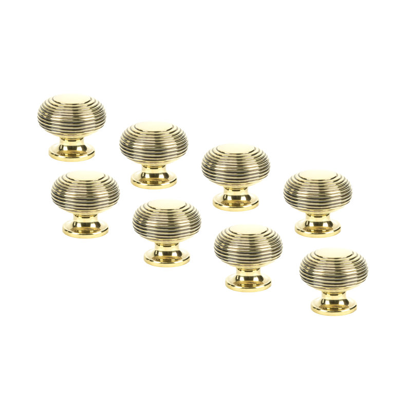 Aged Brass Beehive Cabinet Knob 40mm, 8