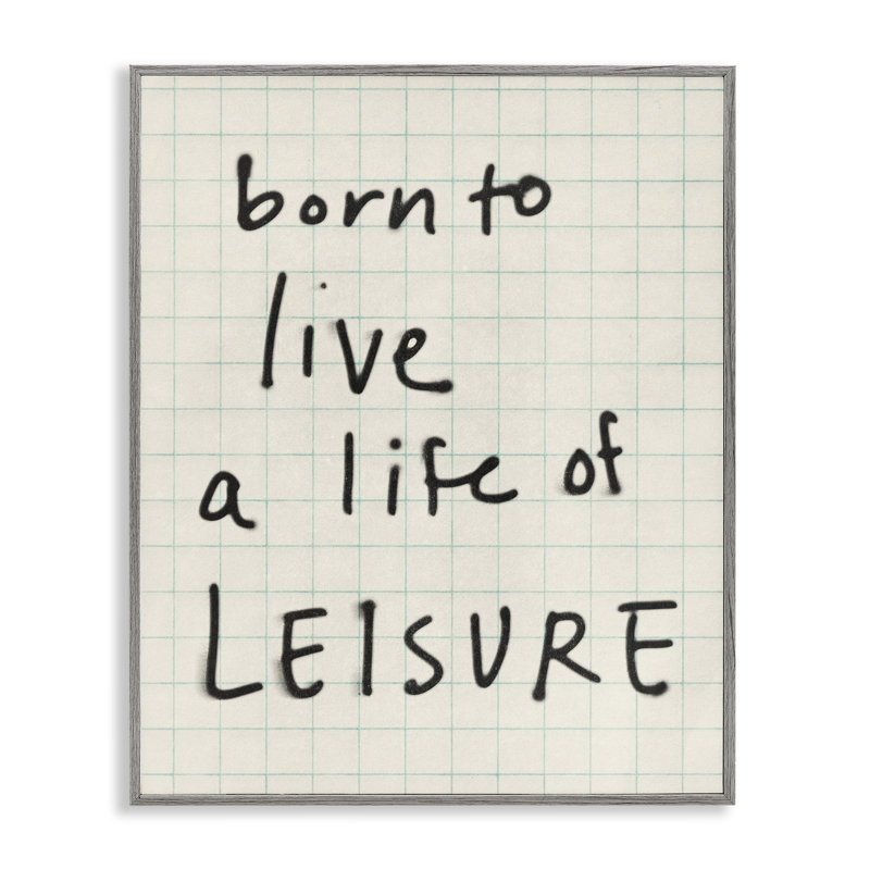 «Life of Leisure», estampe numérique par Victoria Barnes, H 14 po x l 11 po, Estampe numérique Farmhouse