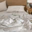 Ensemble de housse de couette en vichy Moomee 100% coton délavé-115836941-115836937