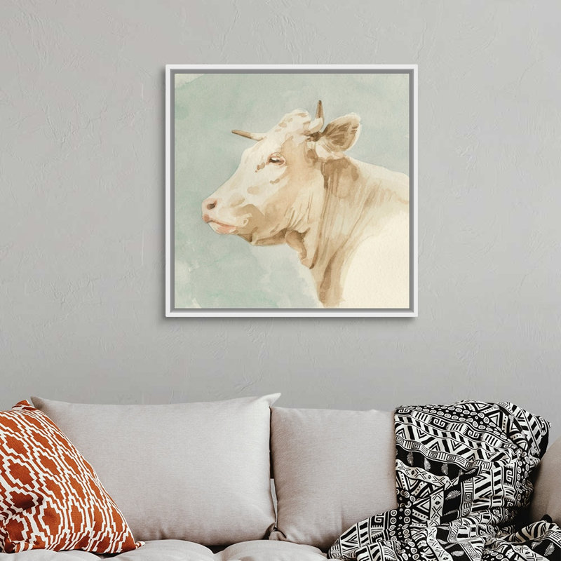 Art mural sur toile Ferdinand I, Toile avec cadre blanc, H 32 po x l 32 po x P 2 po