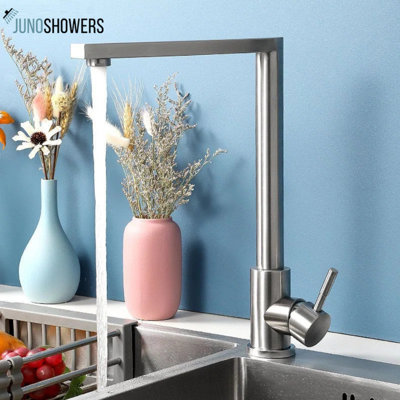 Robinet de cuisine en acier inoxydable à fixation sur comptoir Juno Commercials