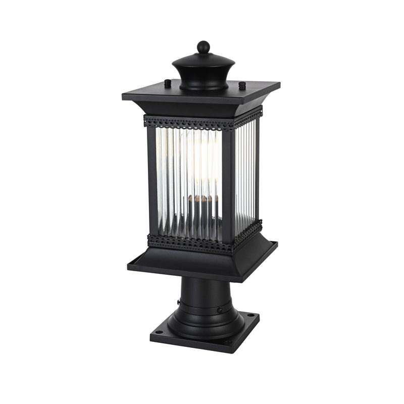 Lampadaire d'extérieur noir 7,5 pouces Framhild