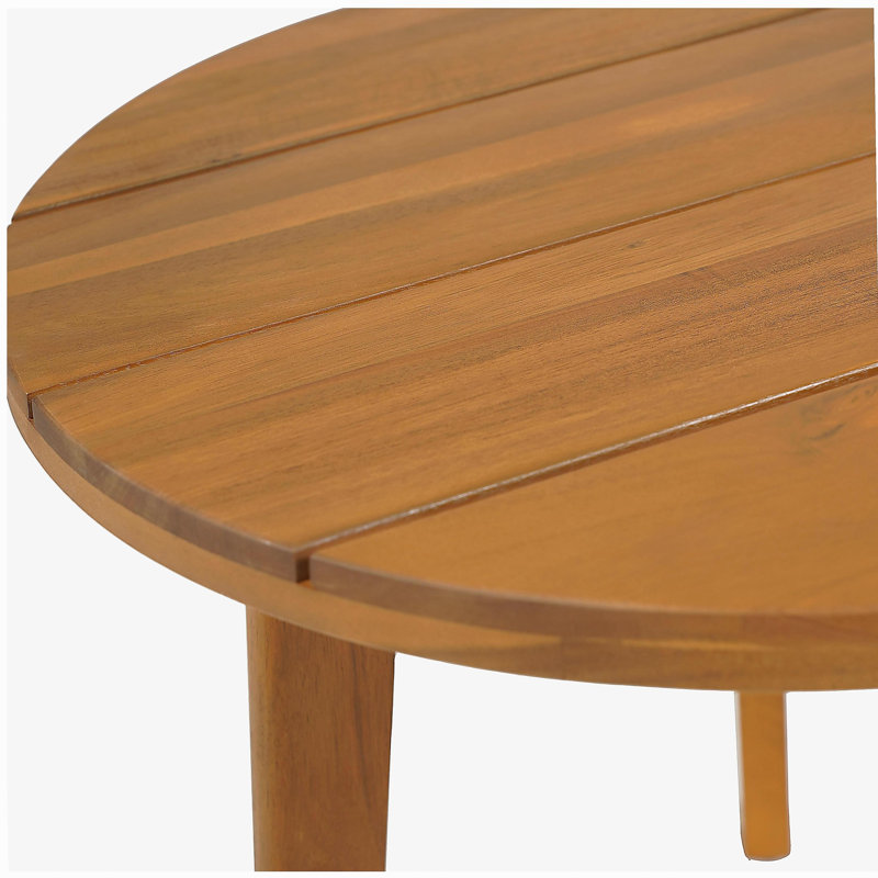 Table d'appoint ronde en acacia