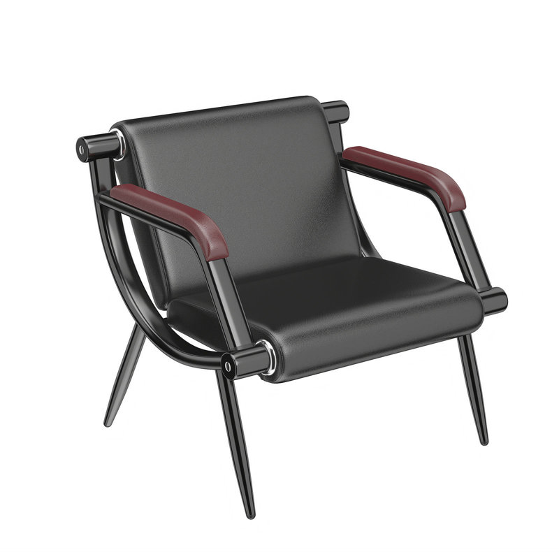Meuble de réception Kinfant à 1 place, chaise de salon - chaise en cuir de polyuréthane pour salle d'attente pour invités