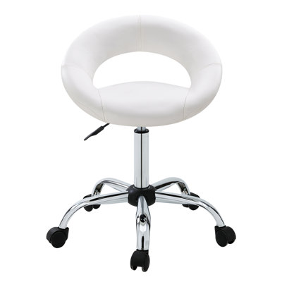 Kurt Backed Adjustable Height Lab Stool Wheels