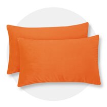 Small Plain Velvet Pillow Cover - Burnt Orange