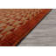 Tapis oriental tibétain noué à la main 6 x 9 en rouge / orange / beige