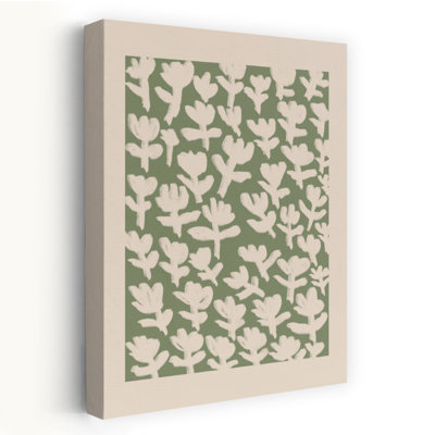 Art mural de sauge vert moderne