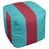 Bleu sarcelle / rouge