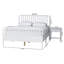 Ensemble de chambre à coucher 3 pièces Baxton Studio Dejahnay, grand lit, blanc-632700994