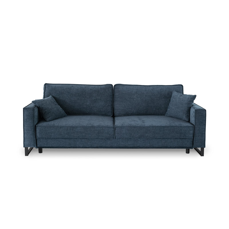 Binegar 4 Seater Chenille Sleeper, Blue