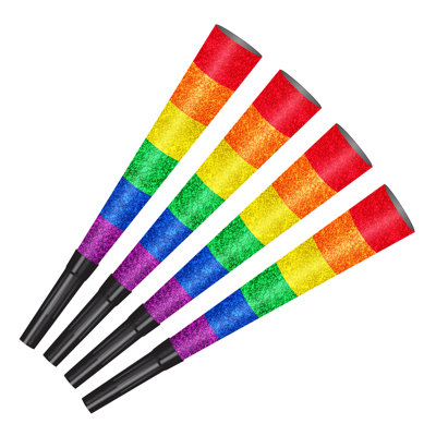 Pkgd Pride Horns - 9" - Pack of 12