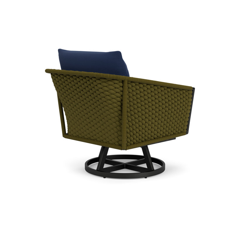 Escape Outdoor Swivel Lounge Chair, Beach Navy