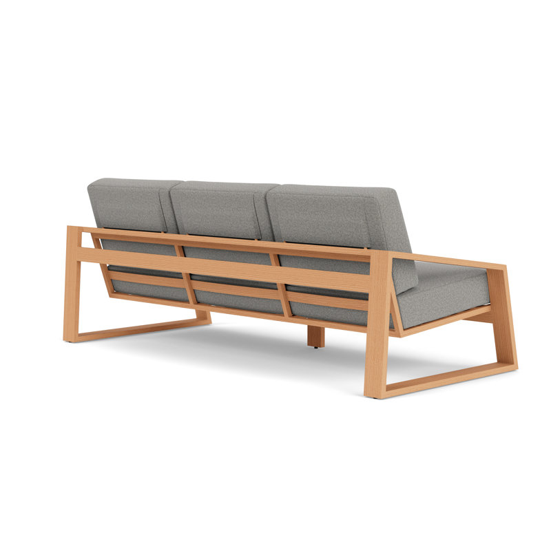 Pursuit Outdoor 3 - Seat Patio Sofa, Rumba Nickel