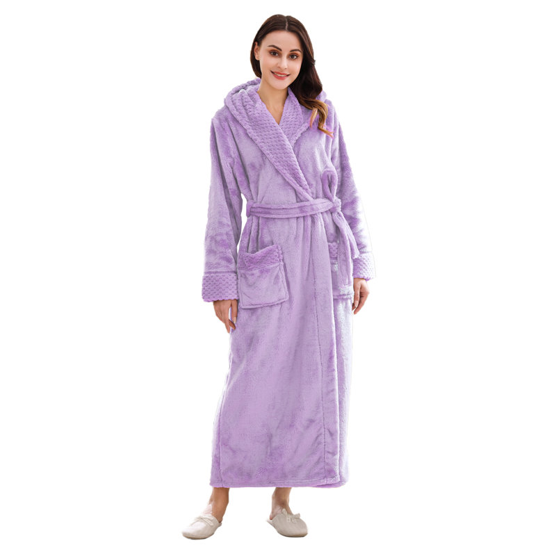 Peignoir avec poches et capuche Zaina Girl / Woman +, Petit, Mauve