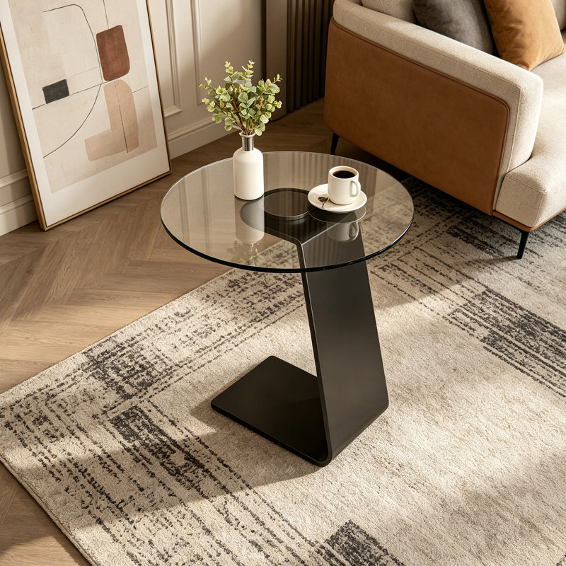 Table basse de luxe Modern Light, Gris / Noir